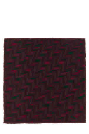 Chevron pocket clutch  Bordeaux