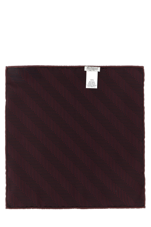 Клатч с карманом «Chevron»  Бордо BRUNELLO CUCINELLI MI8910091C9677