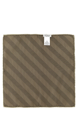 Клатч с карманом «Chevron»  Бежевый BRUNELLO CUCINELLI MI8910091C9756