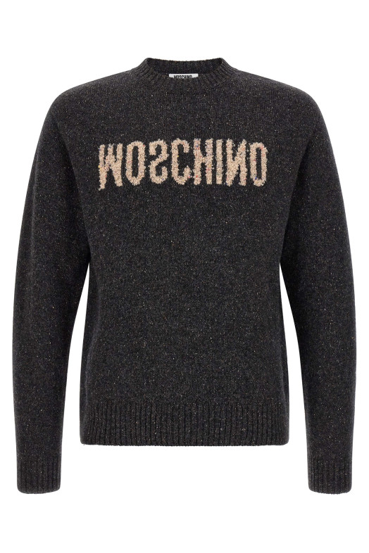 Mirrored logo sweater  Gray