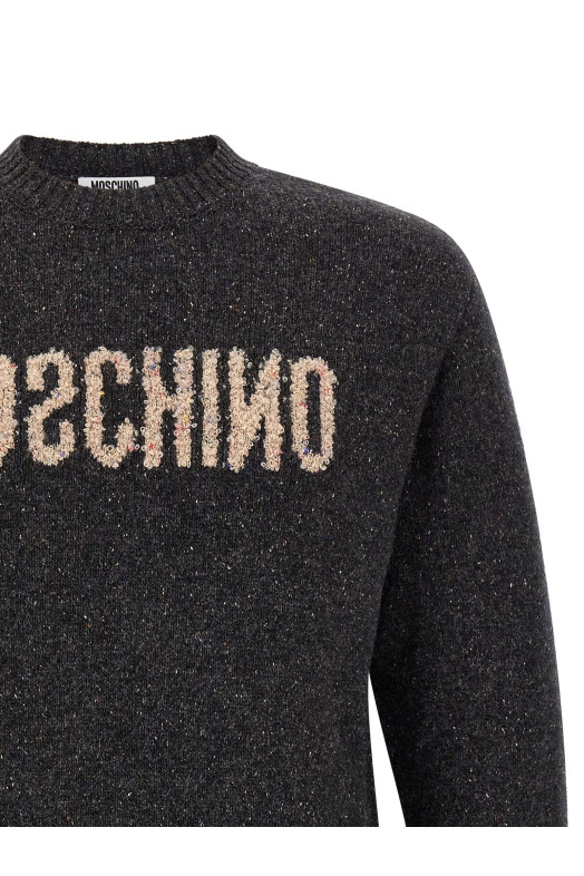 Mirrored logo sweater  Gray
