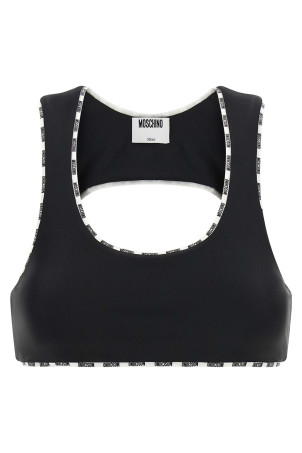 'Moschino' sporty top  Black-grey