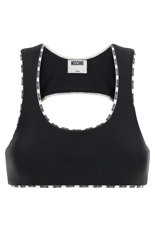 'Moschino' sporty top  Black-grey
