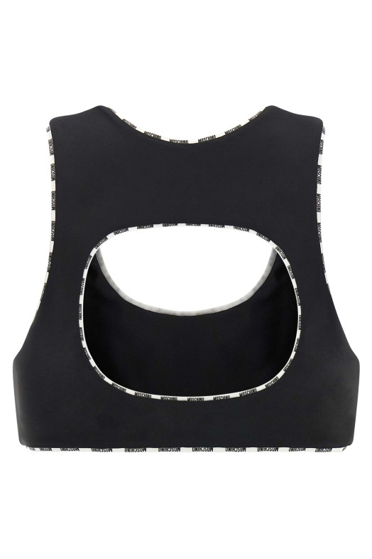 'Moschino' sporty top  Black-grey