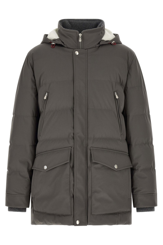 Стегана парка  Сіра BRUNELLO CUCINELLI MV4061823CXD26