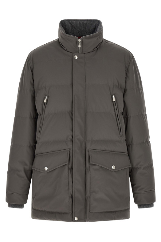 Стегана парка  Сіра BRUNELLO CUCINELLI MV4061823CXD26