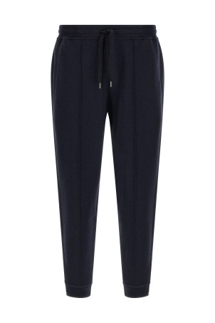 Cotton, cashmere and silk joggers  Blue