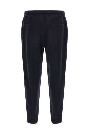 Cotton, cashmere and silk joggers  Blue