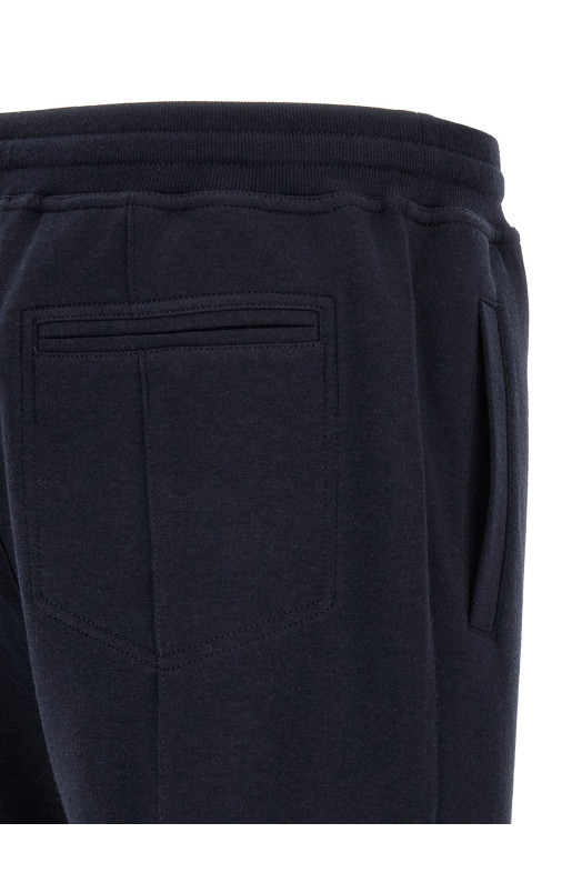 Cotton, cashmere and silk joggers  Blue