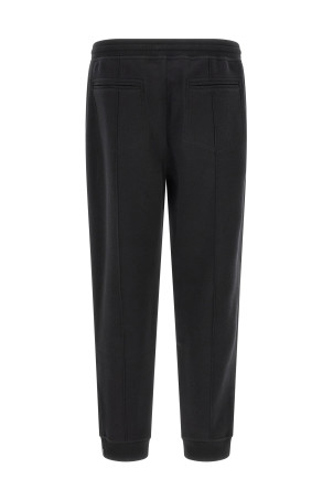 Cotton, cashmere and silk joggers  Black