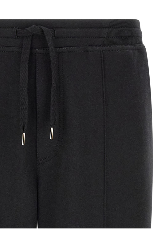 Cotton, cashmere and silk joggers  Black