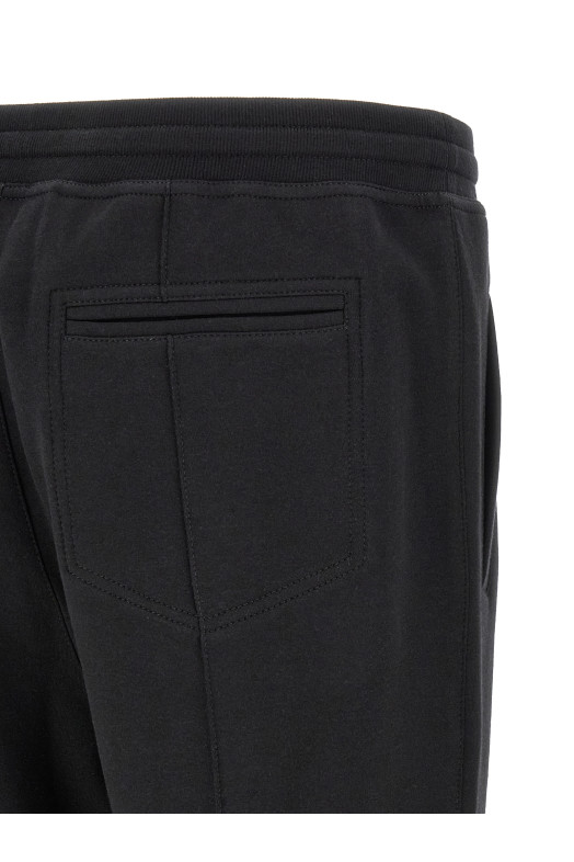 Cotton, cashmere and silk joggers  Black