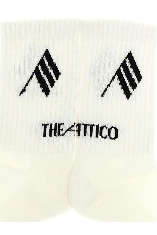 Logo intarsia socks  Black-grey