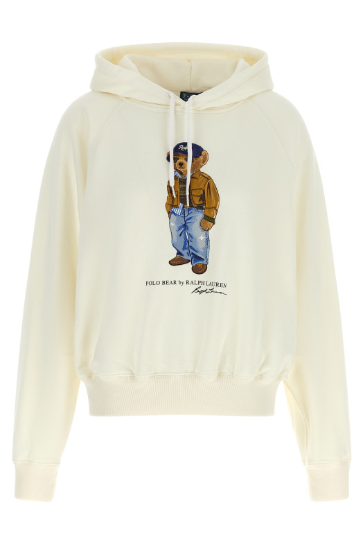 'Polo Bear' hoodie  White