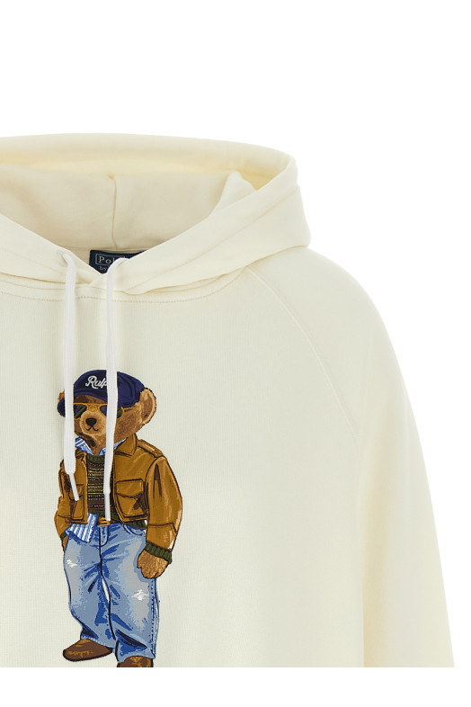 'Polo Bear' hoodie  White