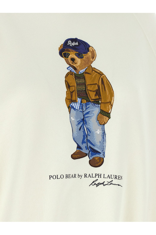'Polo Bear' hoodie  White