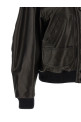 Shearling neck bomber jacket Black