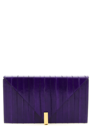 'Tuxedo' clutch  Purple