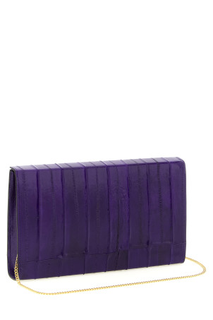 'Tuxedo' clutch  Purple