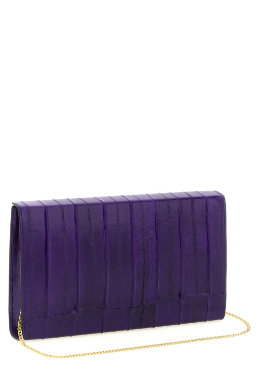 'Tuxedo' clutch  Purple