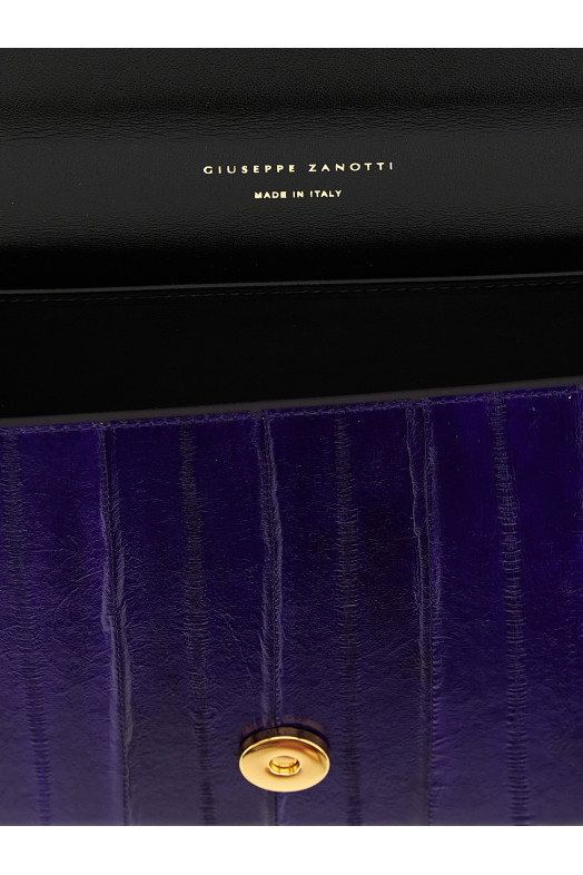 'Tuxedo' clutch  Purple