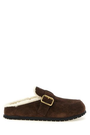 Suede sabots  Brown
