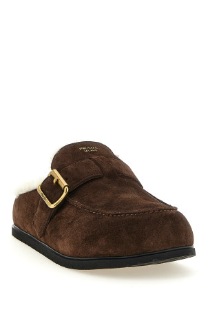 Suede sabots  Brown