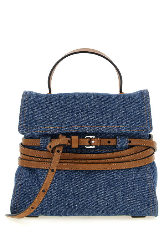 'Tie Me' small handbag Blue