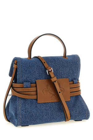 'Tie Me' small handbag Blue
