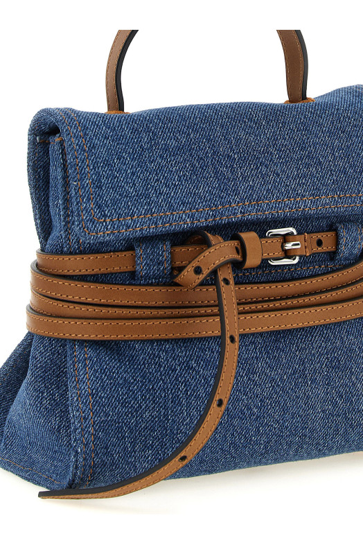 'Tie Me' small handbag Blue