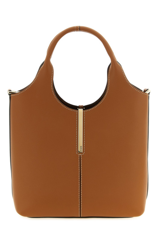 Мини-сумка для покупок из металлической пластины, коричневая TOD'S XBWEBRF0100UBL2L832L83