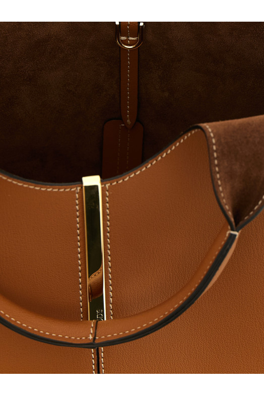 Мини-сумка для покупок из металлической пластины, коричневая TOD'S XBWEBRF0100UBL2L832L83
