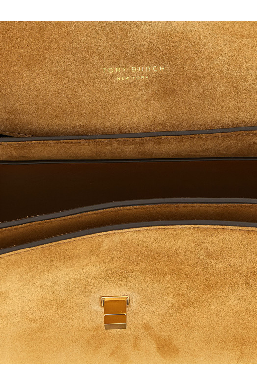 'Kira Turnlock' shoulder bag Brown