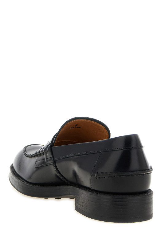 Leather loafers Black