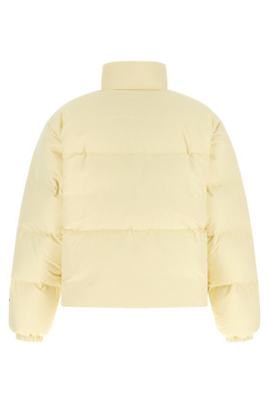 Technical fabric quilted down jacket Beige