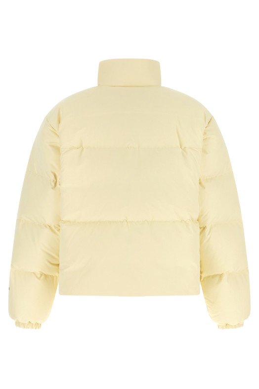 Technical fabric quilted down jacket Beige