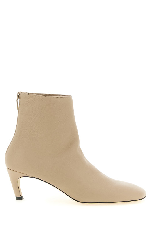 Nappa ankle boots Beige
