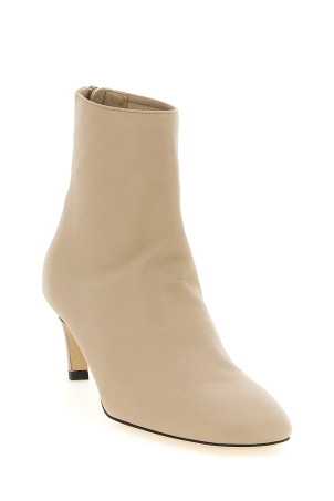 Nappa ankle boots Beige