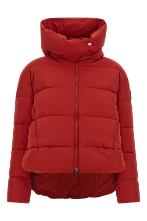 Matt finish down jacket Red