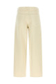 'Love Birds' embroidery jeans Beige