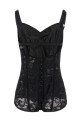 Боди-корсет из атласа и кружева, черный DOLCE & GABBANA F7AC8TGDCL9N0000