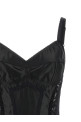 Боди-корсет из атласа и кружева, черный DOLCE & GABBANA F7AC8TGDCL9N0000