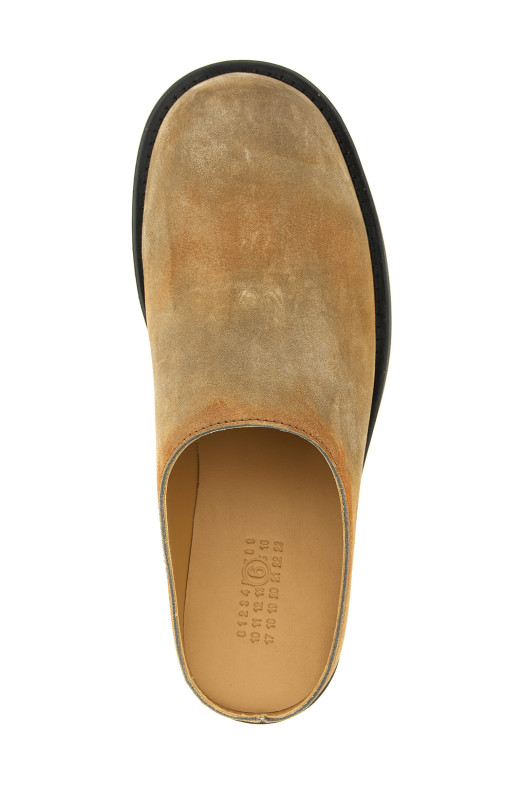 'Biker' mules Beige