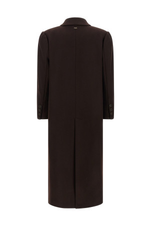 Double-breasted coat Brown