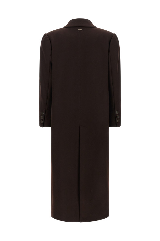 Double-breasted coat Brown