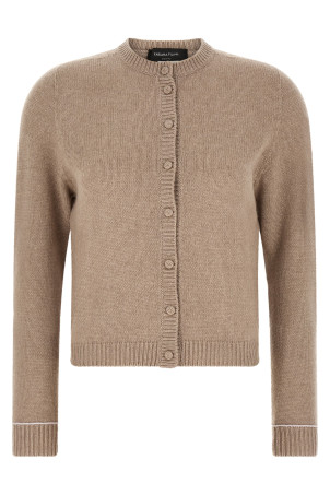 Кардиган з обтягнутими ґудзиками, бежевий FABIANA FILIPPI MAD216F039M270VR4