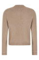 Covered buttons cardigan Beige