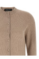 Covered buttons cardigan Beige