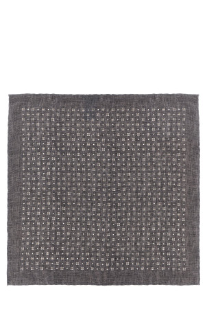 Silk clutch bag Gray