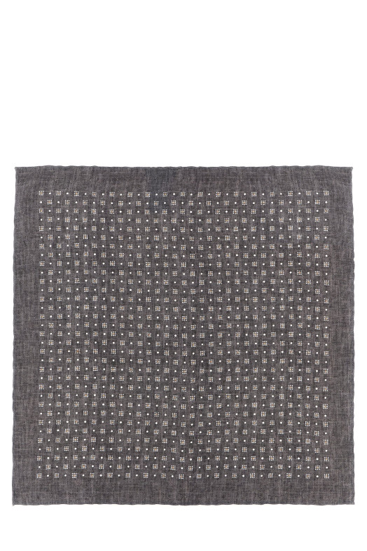Silk clutch bag Gray